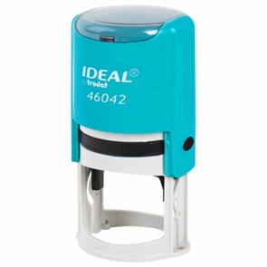 {{photo.Alt || photo.Description || 'Оснастка для печатей оттиск D=42 мм, синий, TRODAT IDEAL 46042, корпус БИРЮЗОВЫЙ, крышка, подушка,198959'}}