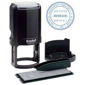 {{photo.Alt || photo.Description || 'Печать самонаборная 1 круг, оттиск D=42 синий, TRODAT 4642 R1, крышка, КАССА В КОМПЛЕКТЕ, европодвес, 66621'}}