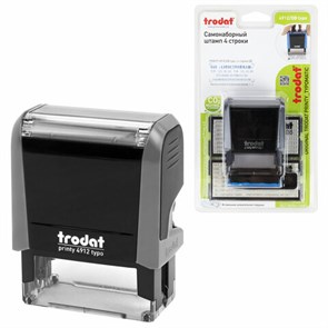 {{photo.Alt || photo.Description || 'Штамп самонаборный 4-стр, 47х18 мм, синий, TRODAT 4912P4/DB, корпус СЕРЫЙ, КАССЫ В КОМПЛЕКТЕ, 43215'}}