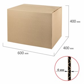 {{photo.Alt || photo.Description || 'Гофроящик, длина 600 х ширина 400 х высота 400 мм, марка Т22, профиль С, FEFCO 0201 / ГОСТ, исполнение А, 440053'}}