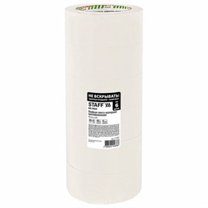 {{photo.Alt || photo.Description || 'Клейкая лента малярная креппированная 48 мм x 40 м, КОМПЛЕКТ 6 шт., STAFF &quot;BIG PACK&quot;, 271957'}}