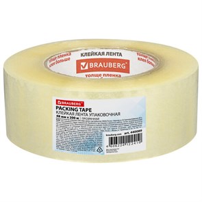 {{photo.Alt || photo.Description || 'Клейкая лента упаковочная 48 мм х 200 м, прозрачная, толщина 45 микрон, BRAUBERG, 440089'}}