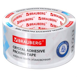 {{photo.Alt || photo.Description || 'Клейкая лента упаковочная 48 мм х 66 м КРИСТАЛЬНАЯ, индивидуальная упаковка, толщина 45 микрон, BRAUBERG, 440153'}}