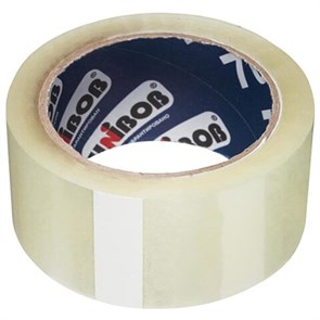 Клейкая лента упаковочная UNIBOB 700 суперклейкая 48 мм х 66 м, прозрачная, толщина 47 микрон, 29895 607983