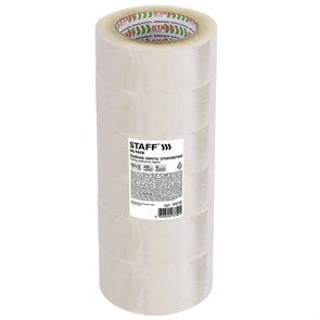 {{photo.Alt || photo.Description || 'Клейкие ленты упаковочные 48 мм х 120 м, КОМПЛЕКТ 6 шт., прозрачные, 40 микрон, STAFF BIG PACK, 440180'}}