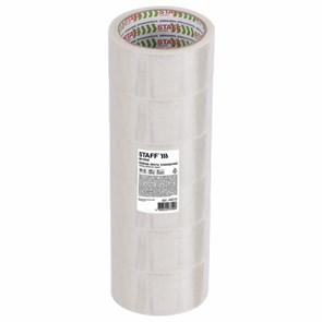 {{photo.Alt || photo.Description || 'Клейкие ленты упаковочные 48 мм х 66 м, КОМПЛЕКТ 6 шт., прозрачные, 40 микрон, STAFF BIG PACK, 440179'}}