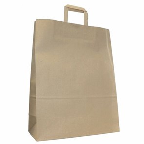 {{photo.Alt || photo.Description || 'Крафт-пакет бумажный 24х14х29 см, плоские ручки, плотность 90 г/м2'}}