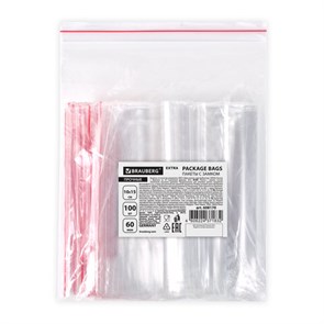 {{photo.Alt || photo.Description || 'Пакеты ZIP LOCK &quot;зиплок&quot; ПРОЧНЫЕ, комплект 100 шт., 100х150 мм, ПВД, 60 мкм, BRAUBERG EXTRA, 608170'}}