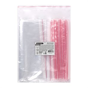 {{photo.Alt || photo.Description || 'Пакеты ZIP LOCK &quot;зиплок&quot; ПРОЧНЫЕ, комплект 100 шт., 180х250 мм, ПВД, 60 мкм, BRAUBERG EXTRA, 608173'}}
