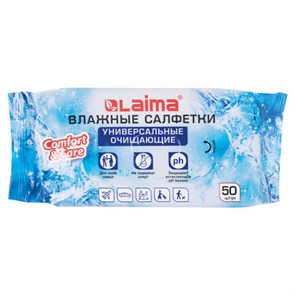 {{photo.Alt || photo.Description || 'Салфетки влажные 50 шт., УНИВЕРСАЛЬНЫЕ, очищающие для всей семьи, LAIMA, 125960'}}