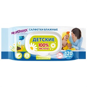 {{photo.Alt || photo.Description || 'Салфетки влажные 120 шт., ДЕТСКИЕ, универсальные, с пластиковым клапаном, ЮНЛАНДИЯ, 129893'}}