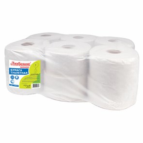 {{photo.Alt || photo.Description || 'Бумага туалетная ЛЮБАША (Система T2) 1-слойная 12 рулонов по 200 метров, цвет серый, 129571, 129571 (МП-39)'}}