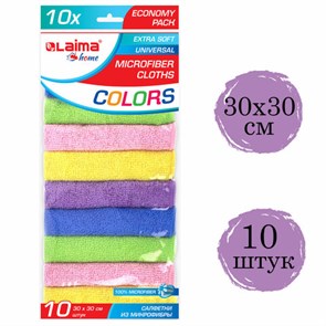 {{photo.Alt || photo.Description || 'Салфетки из МИКРОФИБРЫ 30х30 см MULTI COLOUR, big pack, КОМПЛЕКТ 10 шт., 180 г/м2, LAIMA HOME, 607794'}}