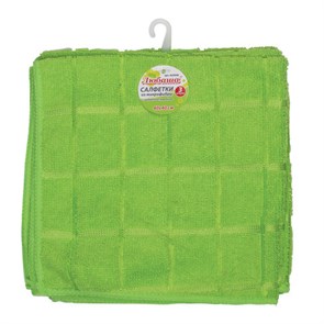 {{photo.Alt || photo.Description || 'Салфетки из МИКРОФИБРЫ универсальные 40х40 см, КОМПЛЕКТ 3 шт., КЛЕТКА, зеленые, 220 г/м2, ЛЮБАША, 603948'}}