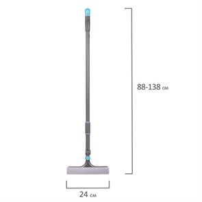 {{photo.Alt || photo.Description || 'Окномойка вращающаяся со сгоном, телескопическая ручка 88-138 см, ширина 24 см, LAIMA HOME, 606802'}}