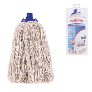 {{photo.Alt || photo.Description || 'Насадка МОП для швабры LAIMA, веревочная, длина ворса 26 см,165 г, хлопок, швабра 601470, для дома и офиса, 601489'}}