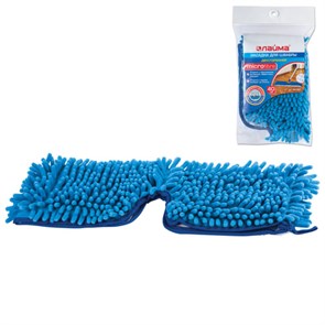 {{photo.Alt || photo.Description || 'Насадка МОП плоская 40 см двусторонняя для швабр 601465/605026, микрофибра ворс/абразив, LAIMA, 601483'}}