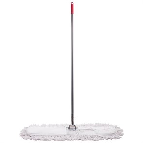 {{photo.Alt || photo.Description || 'Швабра-рамка 90 см, стальной черенок 125 см, цельный держатель, МОП с завязками, хлопок, LAIMA, 603603'}}