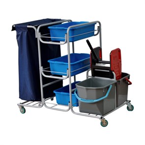 {{photo.Alt || photo.Description || 'Тележка уборочная Eco-Force МНОГОФУНКЦИОНАЛЬНАЯ MEGA 2 ведра по 25 л, отжим, 3 поддона, держатель и основание для мешка, мешок, 26EF/1, 26EF/1 б/в'}}