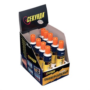 {{photo.Alt || photo.Description || 'Клей универсальный СЕКУНДА, 30 мл, в шоу-боксе, 403-158/403-232'}}