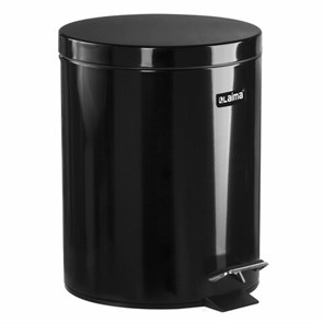 {{photo.Alt || photo.Description || 'Ведро мусорное с педалью 5 литров &quot;Classic&quot;, ЧЕРНОЕ ГЛЯНЦЕВОЕ, металлическое, со съемным внутренним ведром, LAIMA, 604943'}}