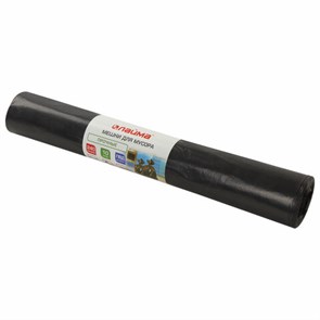 {{photo.Alt || photo.Description || 'Мешки для мусора 240 л, черные, в рулоне 10 шт., прочные, ПВД 50 мкм, 90х140 см, LAIMA, 605337'}}