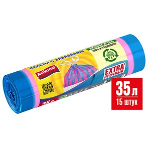 {{photo.Alt || photo.Description || 'Мешки для мусора с завязками 35 л, в рулоне, 15 шт., ПСД, 20 мкм, 50х60 см, &quot;ПОЛОСАТИКИ&quot;, голубой/розовый, Avikomp, 40196'}}