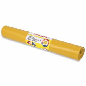 {{photo.Alt || photo.Description || 'Мешки для раздельного сбора мусора 120 л, желтые, в рулоне 10 шт., ПВД 38 мкм, 70х108 см, LAIMA, 606705, 3842'}}