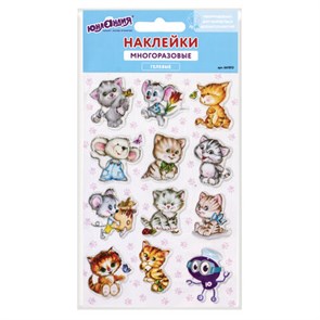 {{photo.Alt || photo.Description || 'Наклейки гелевые &quot;Кошки-мышки&quot;, многоразовые, с тиснением фольгой, 10х15 см, ЮНЛАНДИЯ, 661815'}}