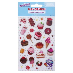 {{photo.Alt || photo.Description || 'Наклейки гелевые &quot;Сладости&quot;, многоразовые, с тиснением фольгой, 10х15 см, ЮНЛАНДИЯ, 661820'}}