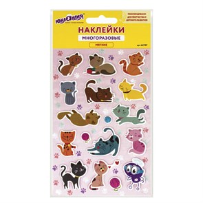 {{photo.Alt || photo.Description || 'Наклейки зефирные &quot;Котята&quot;, многоразовые, 10х15 см, ЮНЛАНДИЯ, 661787'}}