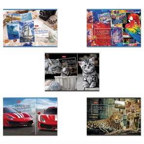 {{photo.Alt || photo.Description || 'Альбом для рисования А4 48 л., скоба, обложка картон, HATBER, 205х290 мм, Ассорти, 062541, 48А4В'}}