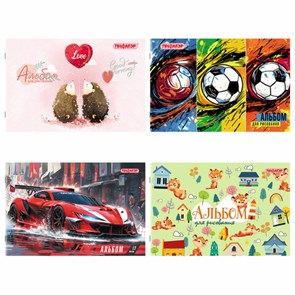 {{photo.Alt || photo.Description || 'Альбом для рисования А4, 12 листов, скоба, обложка офсет, ПИФАГОР, 203х288 мм, &quot;МИКС-1&quot;, 107100'}}