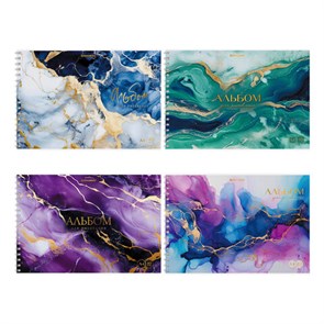 {{photo.Alt || photo.Description || 'Альбом для рисования А4, 40 л., гребень, обложка картон, BRAUBERG, 195х285 мм, &quot;МРАМОР&quot; (4 вида), 107121'}}