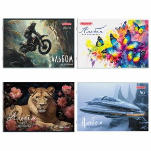 {{photo.Alt || photo.Description || 'Альбом для рисования А4, 40 листов, скоба, обложка офсет, ПИФАГОР, 203х288 мм, &quot;МИКС-1&quot;, 107113'}}