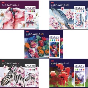 {{photo.Alt || photo.Description || 'Альбом для рисования, А4, 48 листов, скоба, обложка картон, HATBER, 205х290 мм, &quot;Акварельная палитра&quot;, 067588, 48А4В'}}