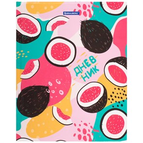 {{photo.Alt || photo.Description || 'Дневник 5-11 класс 48 л., твердый, BRAUBERG, глянцевая ламинация, с подсказом, &quot;Кокосы&quot;, 106396'}}