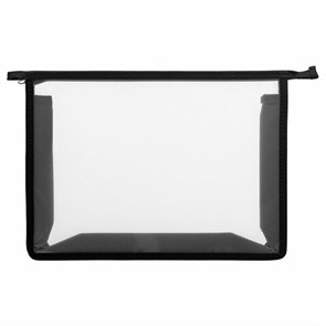 {{photo.Alt || photo.Description || 'Папка для тетрадей А4 ПИФАГОР, пластик, молния сверху, прозрачная, черный, 272107'}}