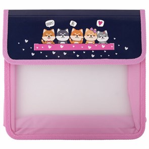 {{photo.Alt || photo.Description || 'Папка для тетрадей ЮНЛАНДИЯ А5, пластик, 2 отделения, клапан на липучке, &quot;Dream Team&quot;, 271490'}}