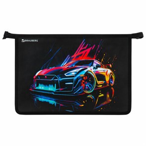 {{photo.Alt || photo.Description || 'Папка для труда на молнии BRAUBERG А4, 2 отделения, органайзер, &quot;Neon drift&quot;, 272213'}}