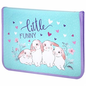 {{photo.Alt || photo.Description || 'Папка для труда на молнии ЮНЛАНДИЯ А4, 1 отделение, откидная планка, органайзер, &quot;Little bunny&quot;, 270984'}}