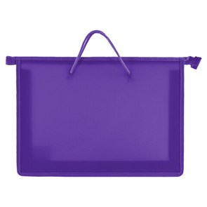 {{photo.Alt || photo.Description || 'Папка на молнии с ручками ПИФАГОР, А4, 1 отделение, пластик, 55 мм, фиолетовая, 228237'}}