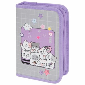 {{photo.Alt || photo.Description || 'Пенал ПИФАГОР, 1 отделение, 2 откидные планки, полиэстер, 20х14 см, &quot;Cats selfie&quot;, 273477'}}