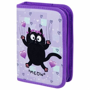 {{photo.Alt || photo.Description || 'Пенал ПИФАГОР, 1 отделение, 2 откидные планки, полиэстер, 20х14 см, &quot;Falling cat&quot;, 272287'}}