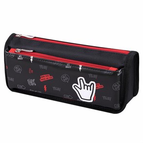 {{photo.Alt || photo.Description || 'Пенал мягкий ЮНЛАНДИЯ, 2 отделения, полиэстер, &quot;Cool vibes&quot;, черный, 21х9х6 см, 271573'}}