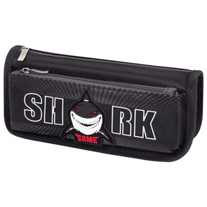 {{photo.Alt || photo.Description || 'Пенал мягкий ЮНЛАНДИЯ, 2 отделения, полиэстер, &quot;Shark&quot;, черный, 21х6х9 см, 270271'}}