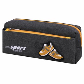 {{photo.Alt || photo.Description || 'Пенал мягкий ЮНЛАНДИЯ, 2 отделения, полиэстер, &quot;Sport scorer&quot;, серый, 20х9х6 см, 271575'}}