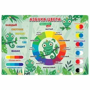 {{photo.Alt || photo.Description || 'Настольное покрытие BRAUBERG KIDS для труда и творческих занятий, ПВХ, &quot;Color map&quot;, 50х35 см, 272360'}}