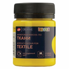 {{photo.Alt || photo.Description || 'Краска по ткани акриловая &quot;Декола&quot;, банка 50 мл, желтая средняя, 4128220'}}