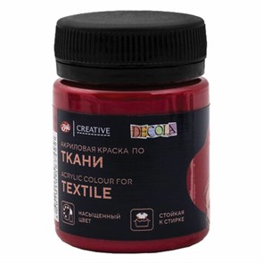 {{photo.Alt || photo.Description || 'Краска по ткани акриловая &quot;Декола&quot;, банка 50 мл, карминовая, 4128319'}}